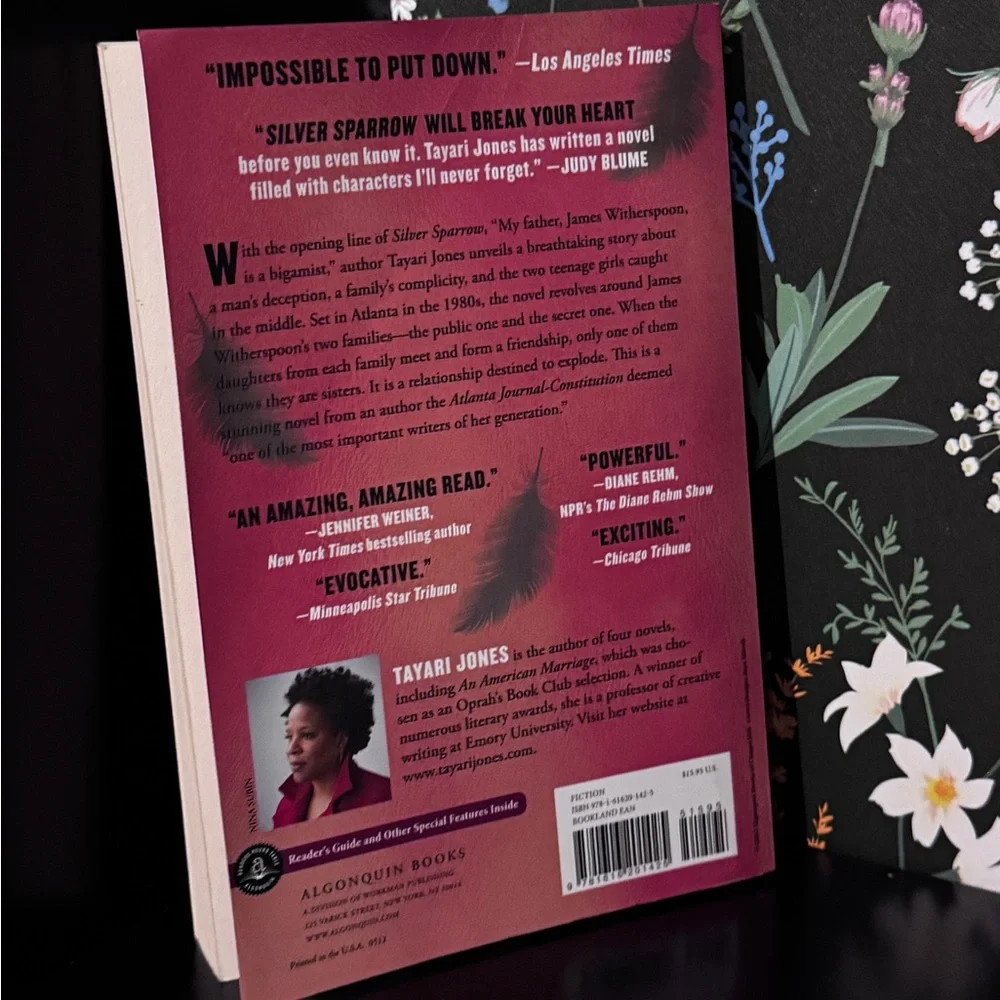 Silver Sparrow Novel by Tayari Jones - paperback book like new!